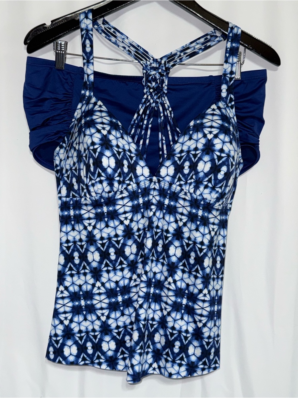 Apt. 9 Women’s XL/1X Blue 2-Piece Strappy Racerback Tankini Set